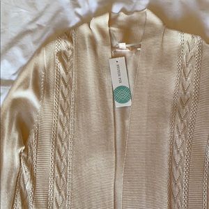 Skies are Blue Grettel Pointelle Cardigan: NWT